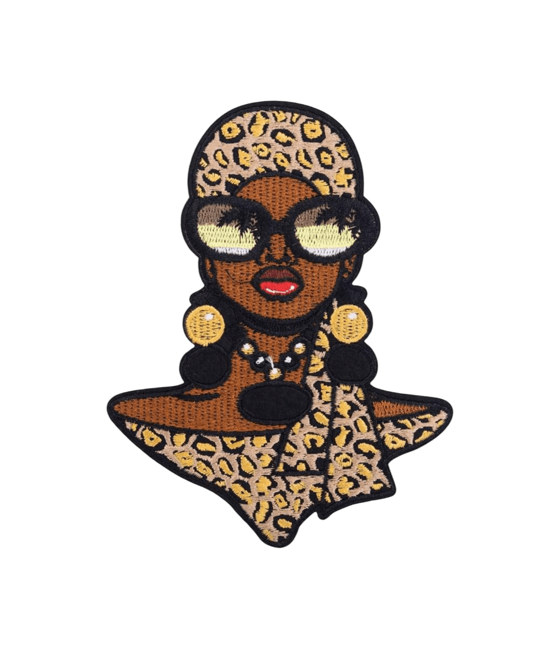 Melanin scarf iron on patches