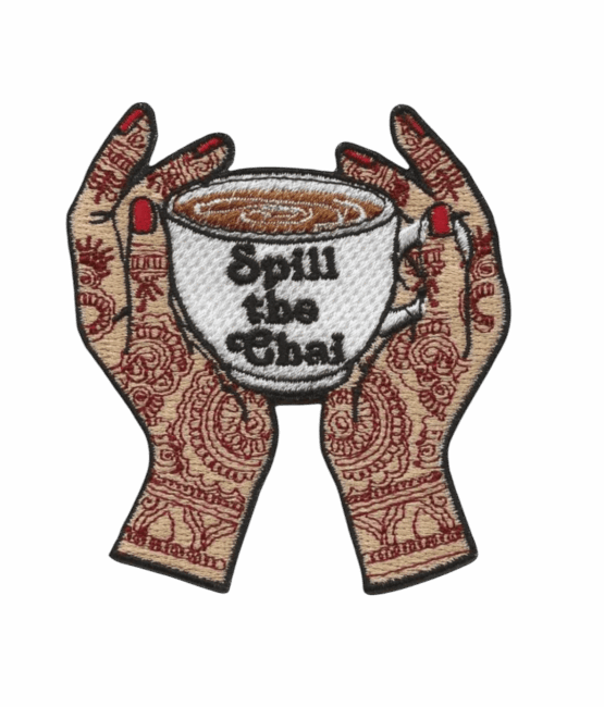 Spill the chai iron on patches