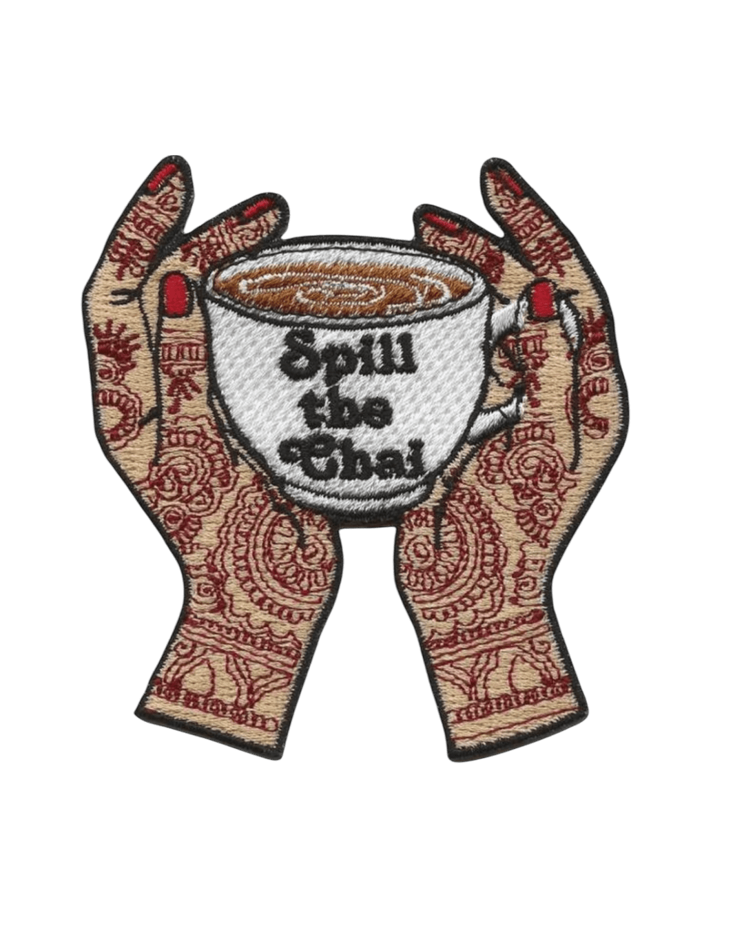Spill the chai iron on patches