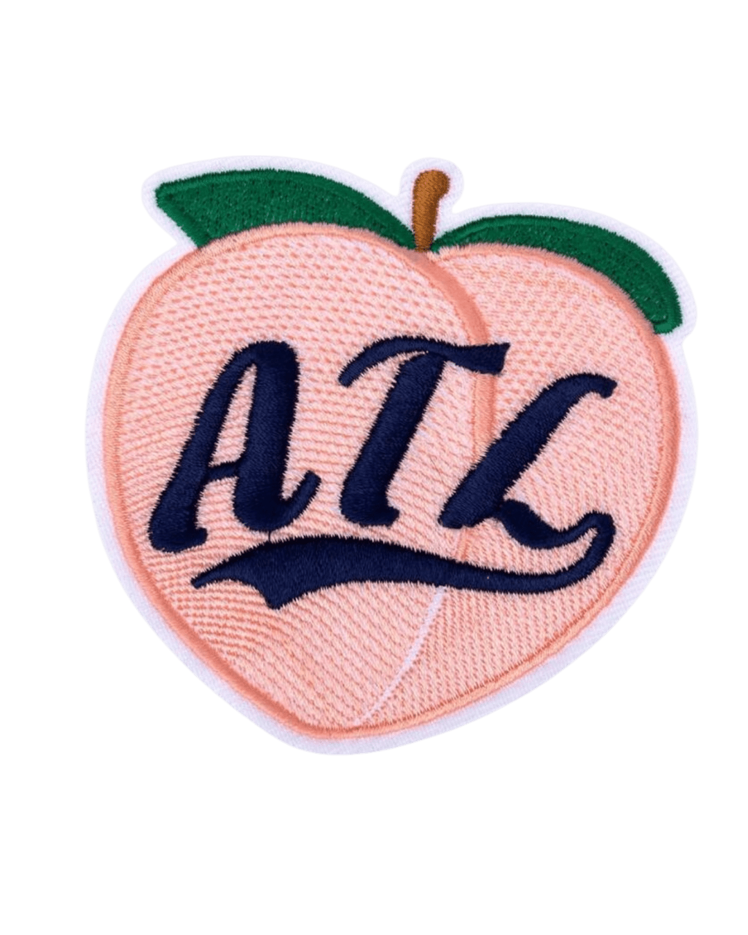 ATL peach iron on patch