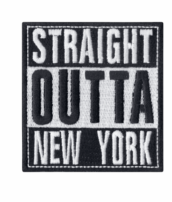 Straight outa New York iron on patches