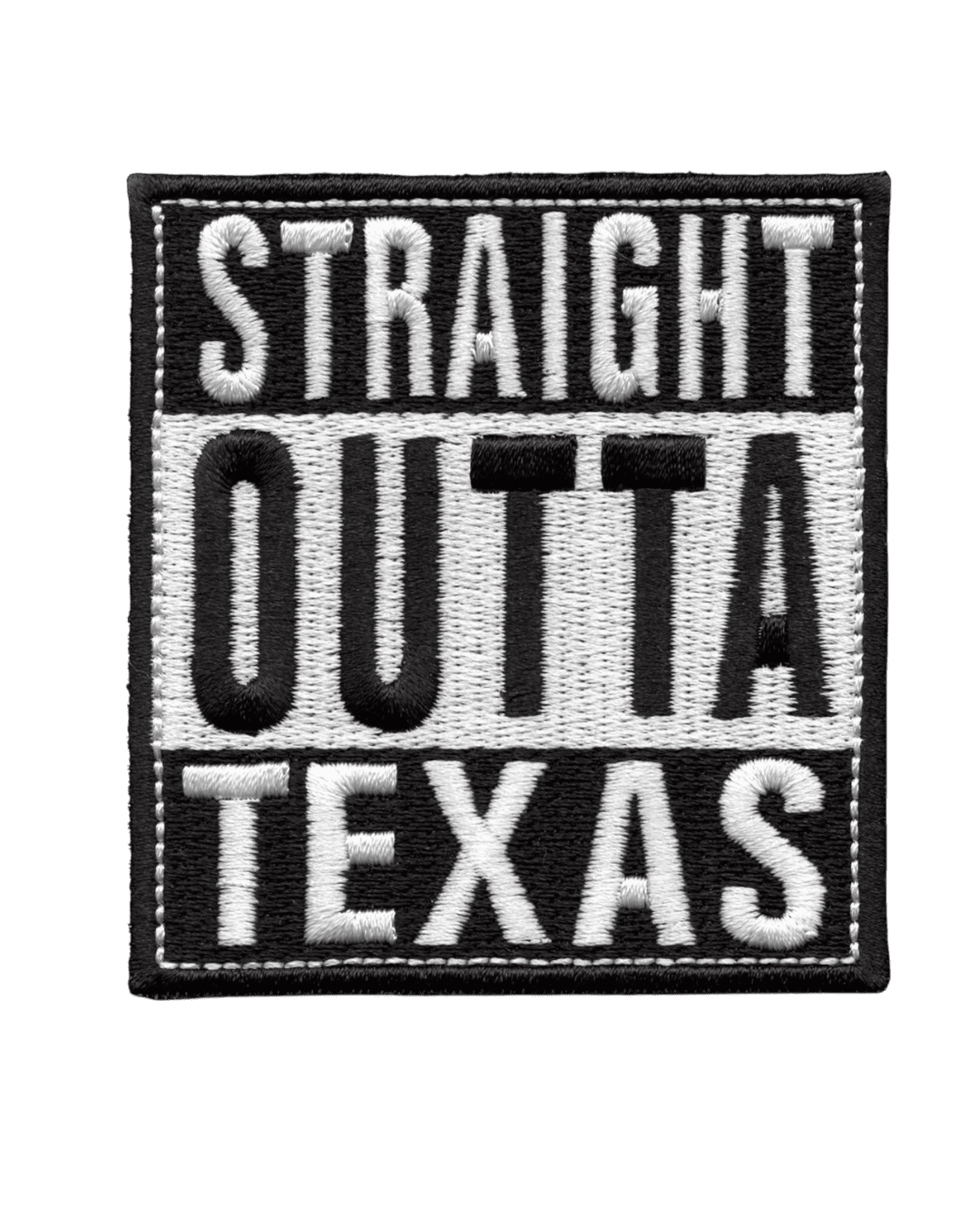Straight outa Texas iron on patches