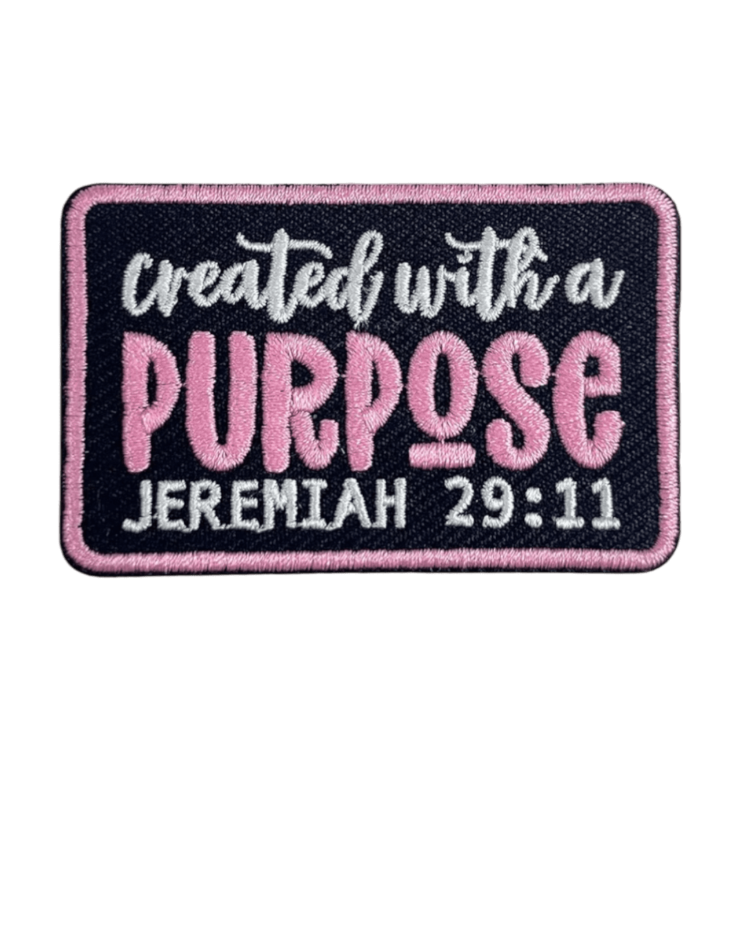 Created with a purpose iron on patch