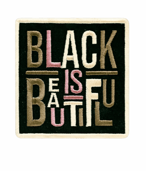 Black is beautiful iron on melanin patches