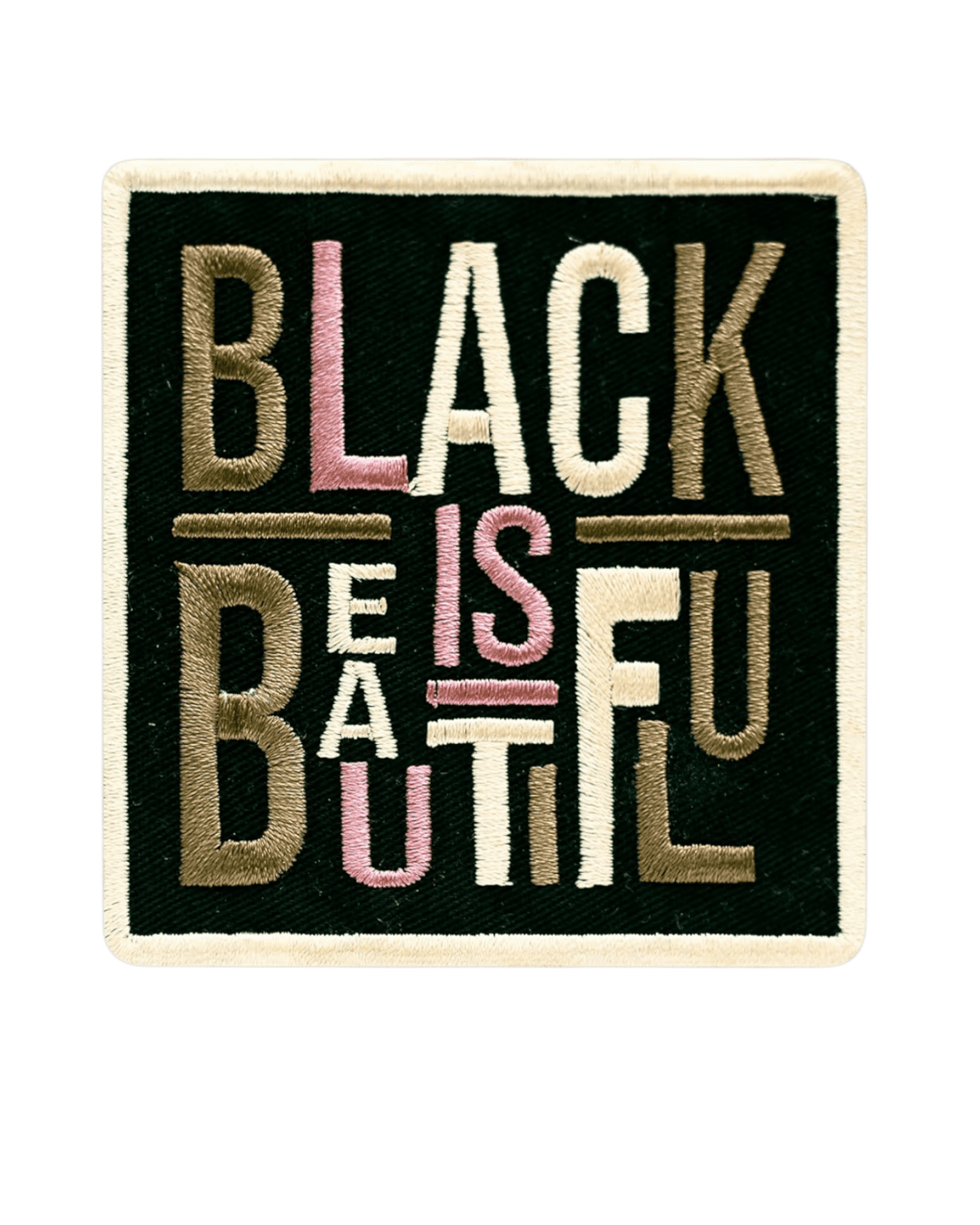Black is beautiful iron on melanin patches