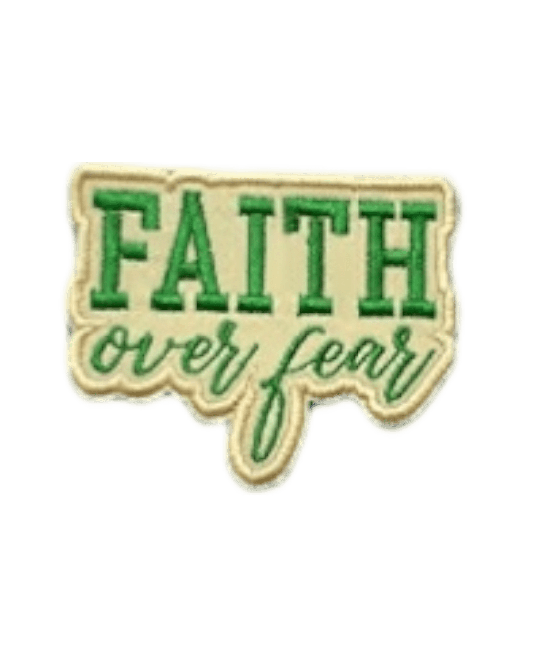 Faith iron on religious patches