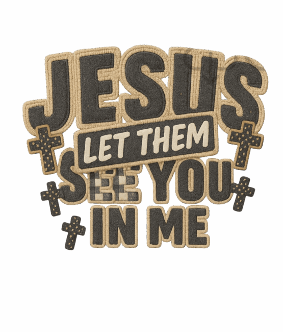 3D jesus let them see iron on heat transfers