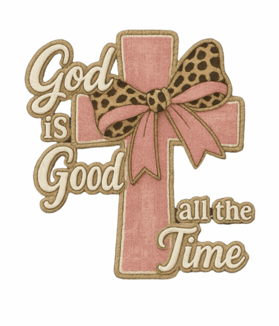 3D God is good iron on heat transfers