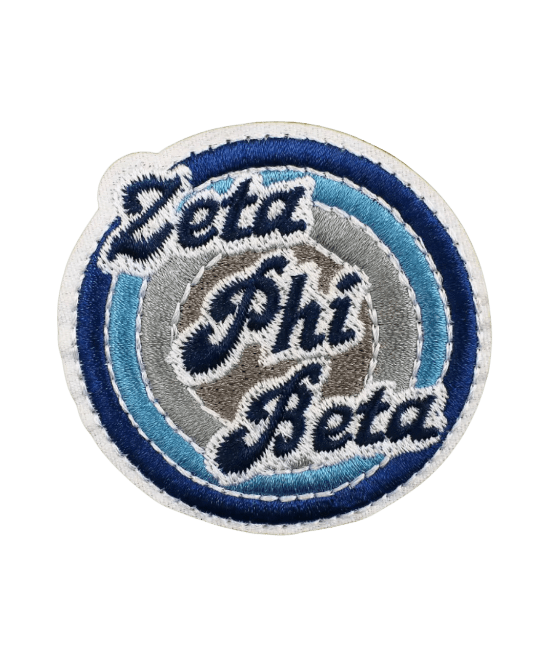 Round Zeta phi beta iron on patches