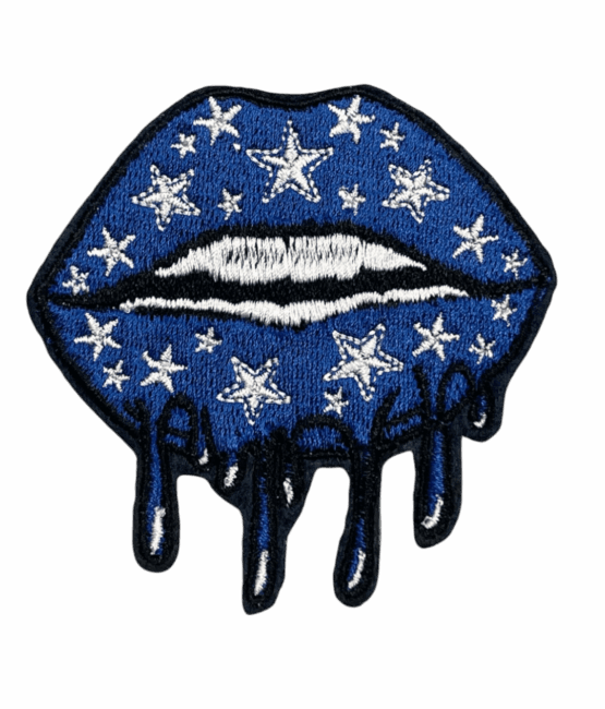 Dallas lips dripping iron on patches