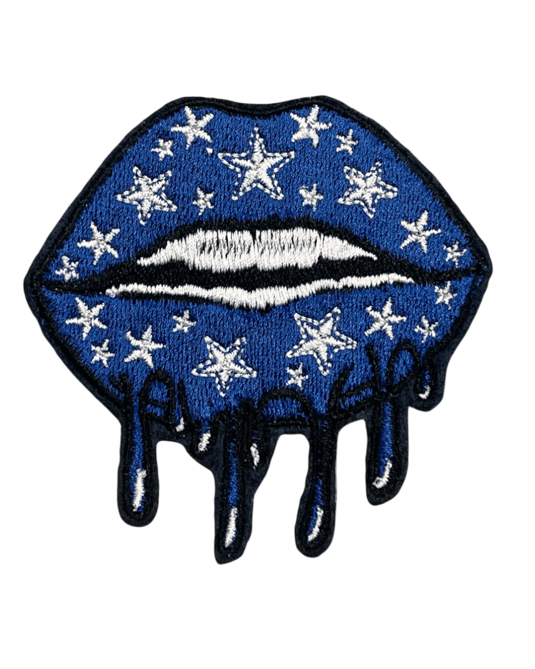Dallas lips dripping iron on patches
