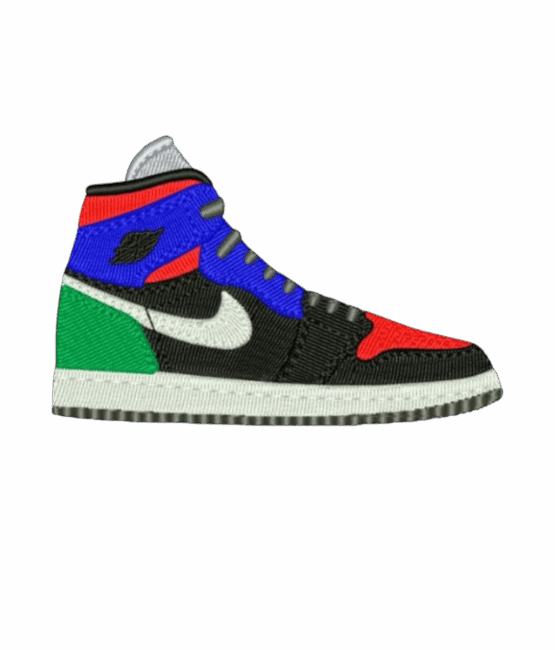 Fashion sneaker iron on patches