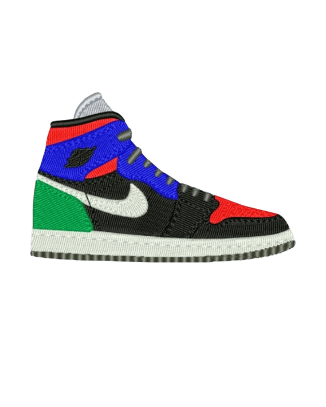 Fashion sneaker iron on patches