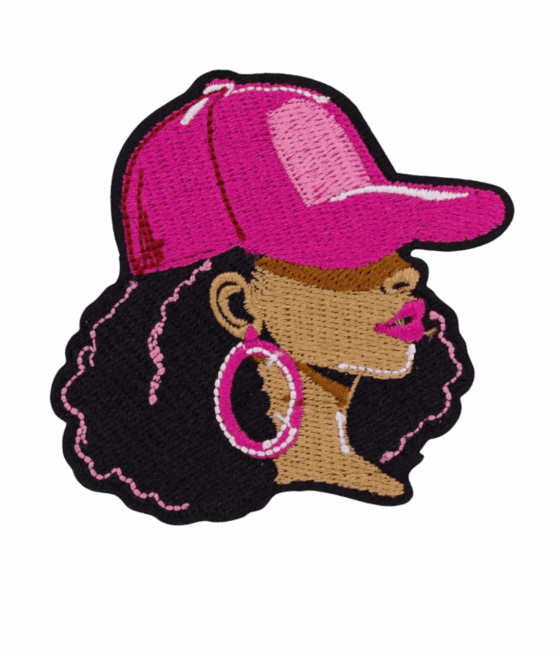 Black afro beautiful iron on melanin patches