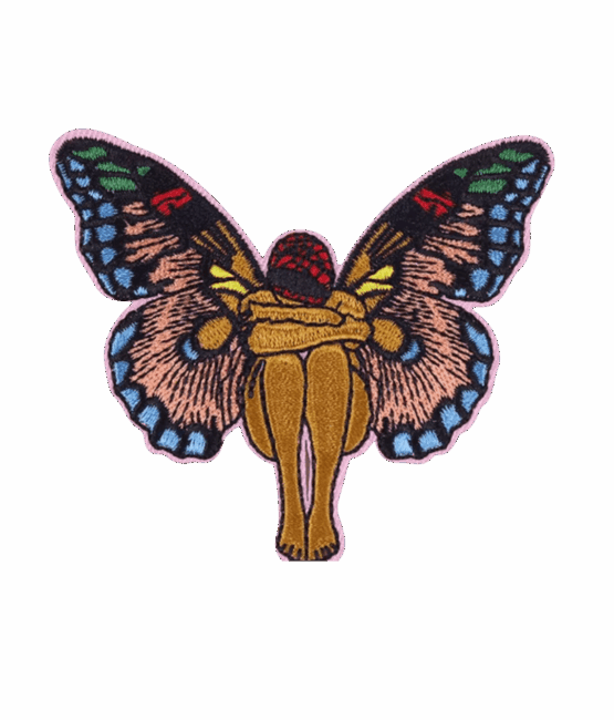 Butterfly iron on melanin patches