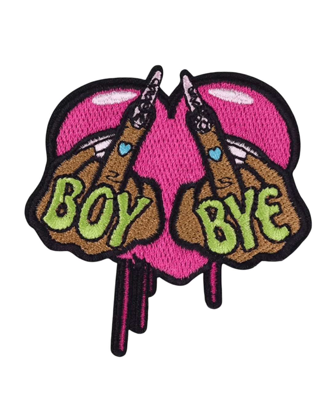 Boy bye iron on melanin patches