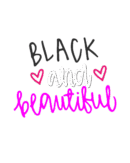 Black and beautiful iron on heat transfers