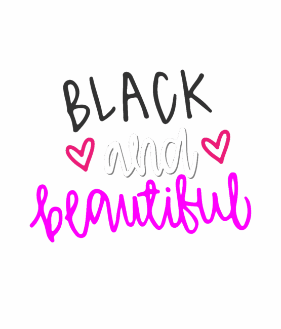 Black and beautiful iron on heat transfers
