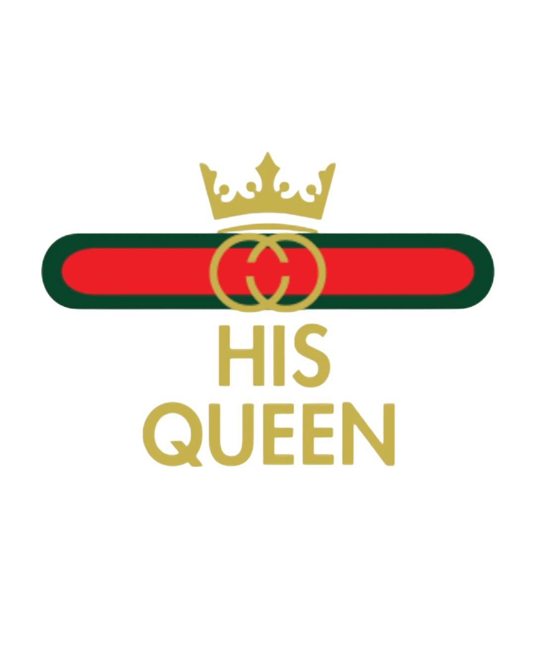 His queen iron on heat transfer