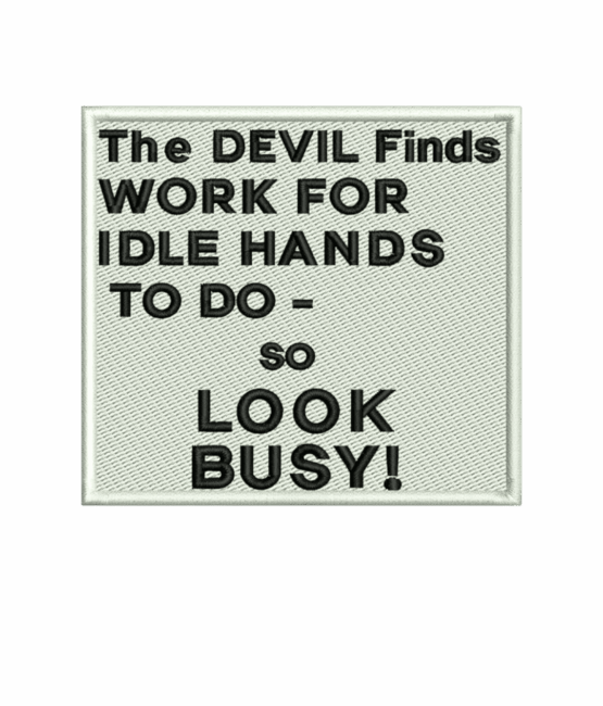 look busy