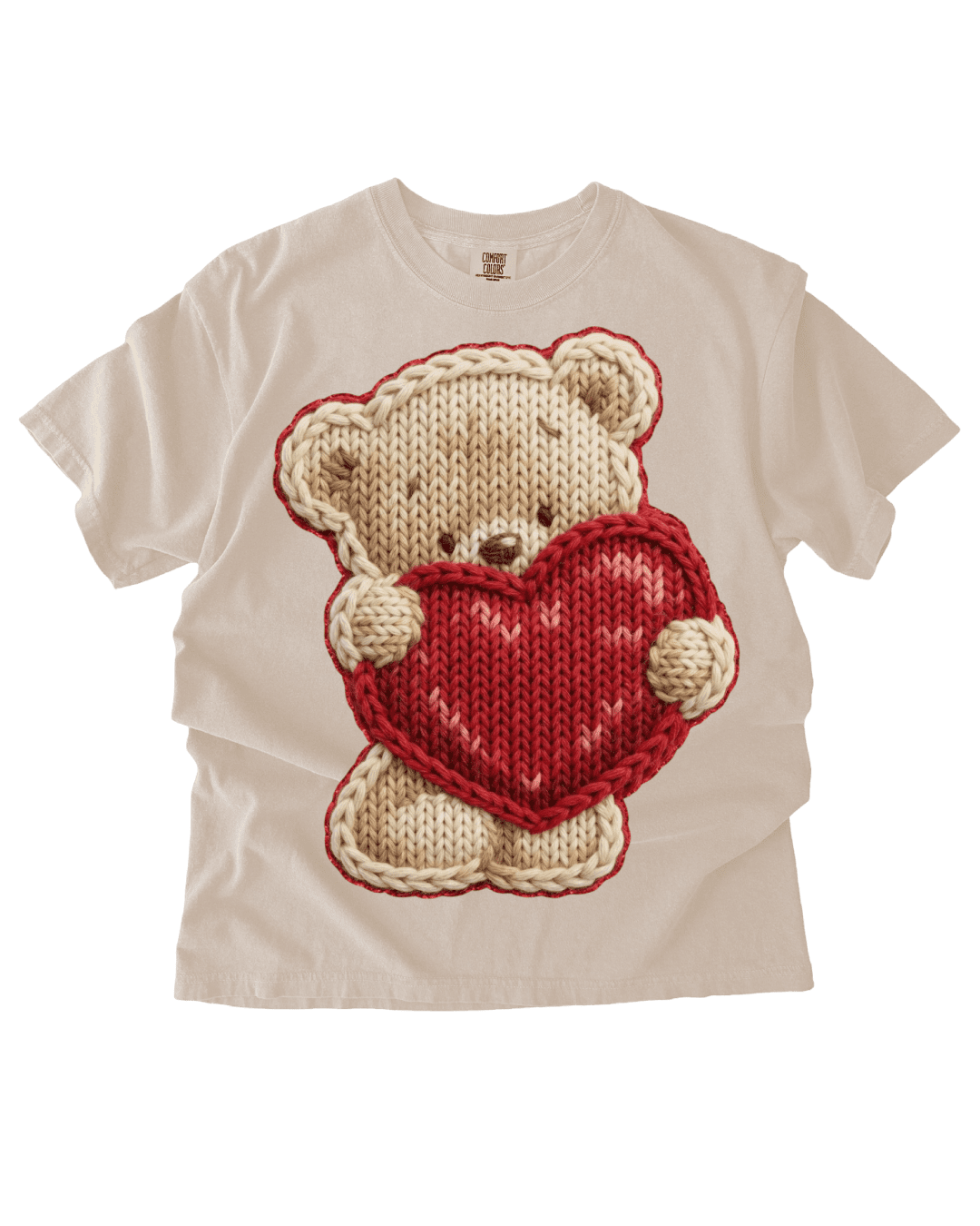 Teddy bear Heart iron on valentine transfers