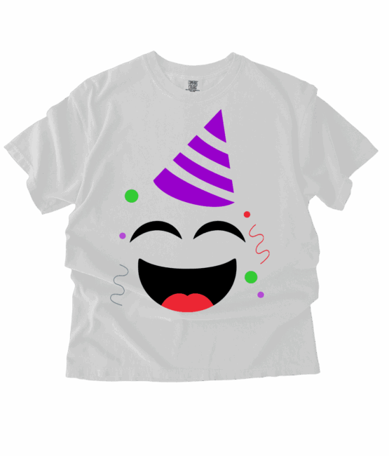 Party Emoji heat transfers 3