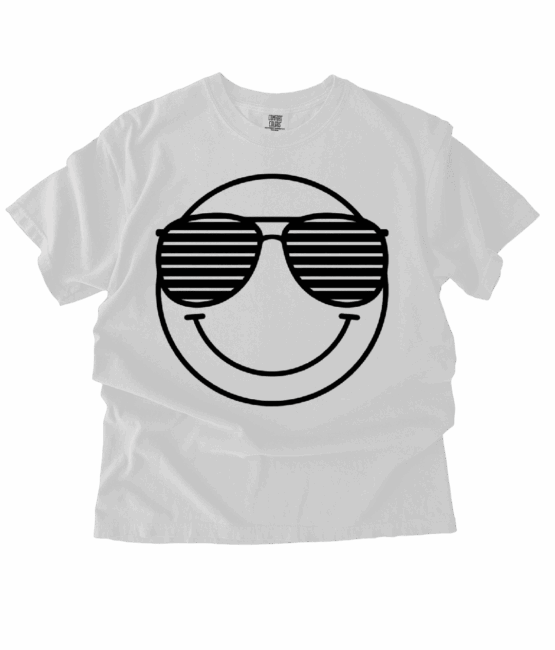 Glasses Emoji heat transfers