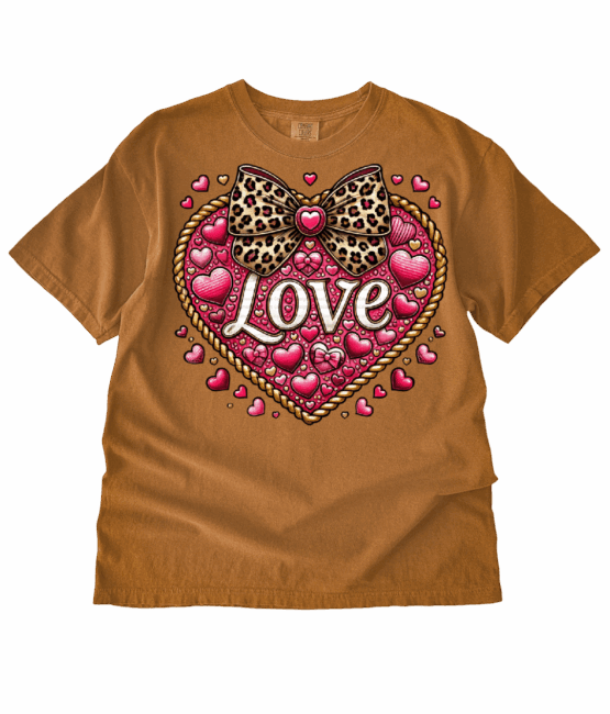 Love heart heat transfers 24