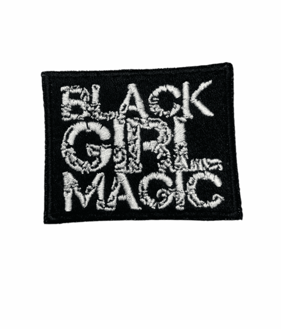 Black girl magic iron on embroidery patches