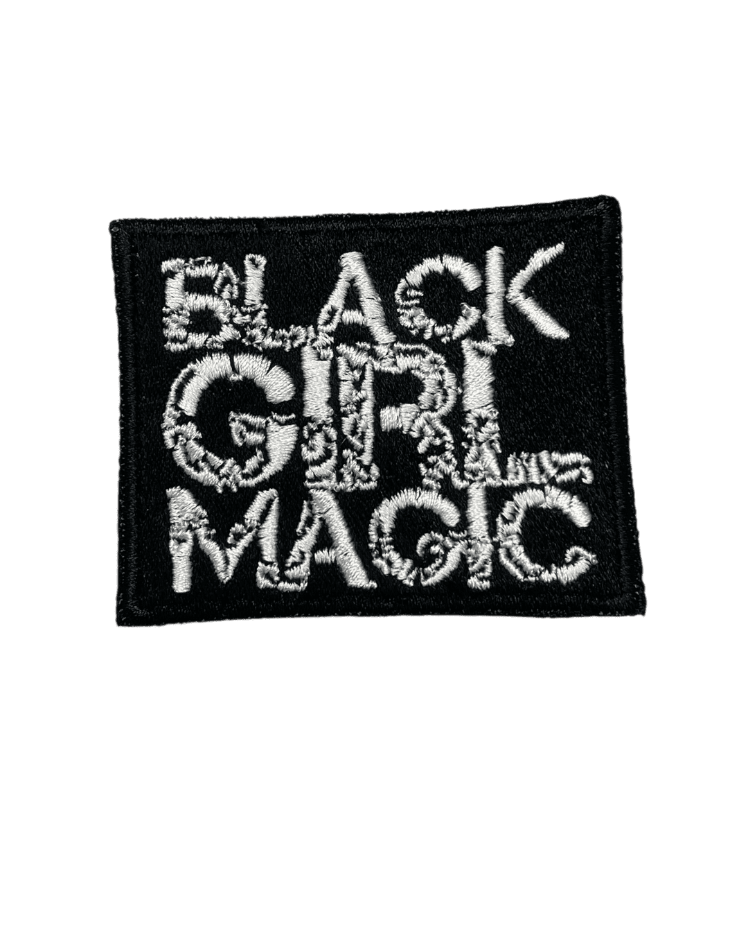 Black girl magic iron on embroidery patches
