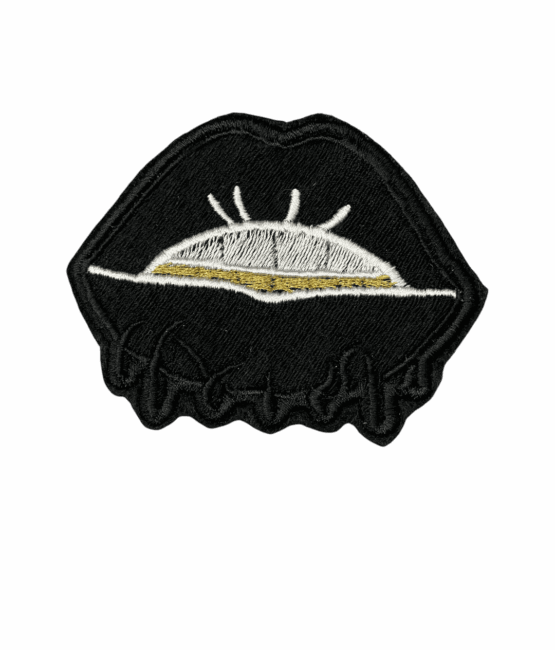lip iron on embroidery patches