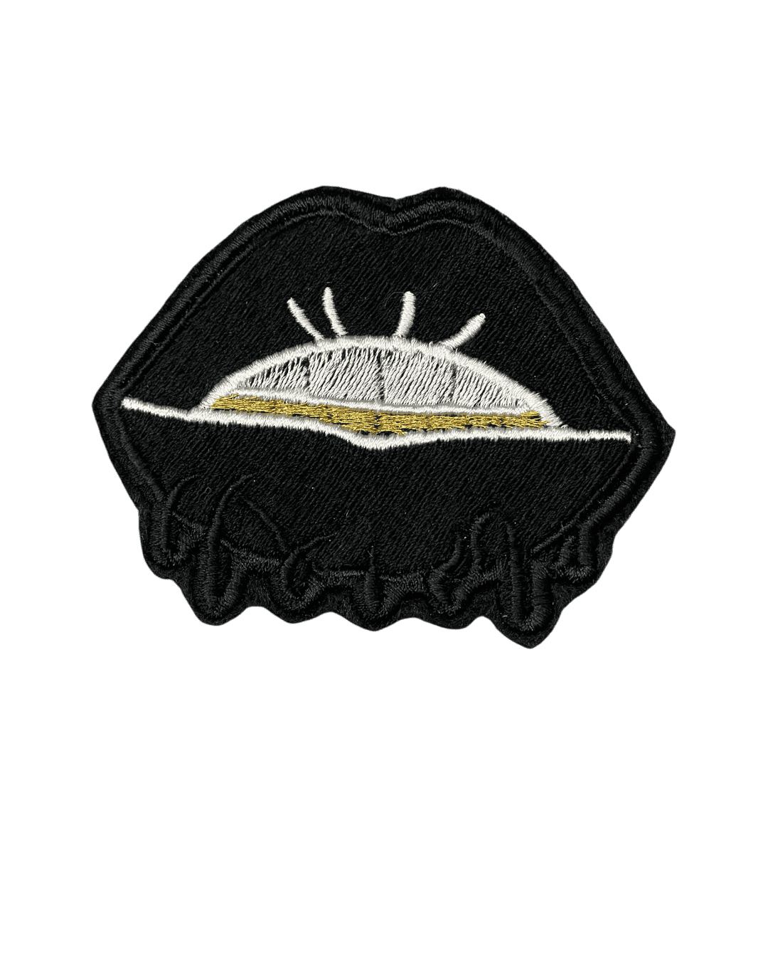 lip iron on embroidery patches