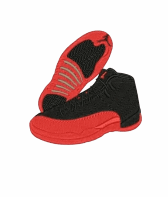 Fashion 12s sneaker iron on patches
