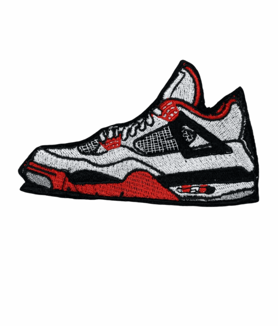 Fashion white 4s sneaker iron on patches