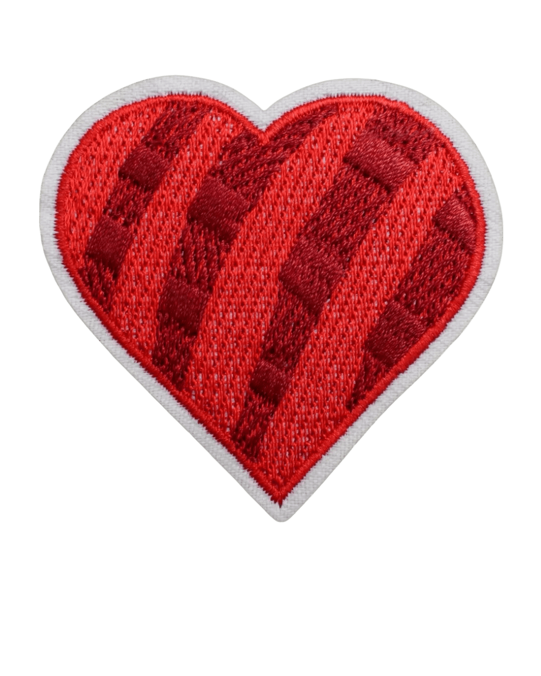 Stripe Heart iron on patches