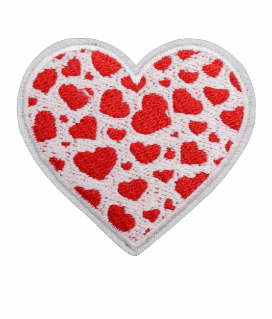 Heart iron on patches