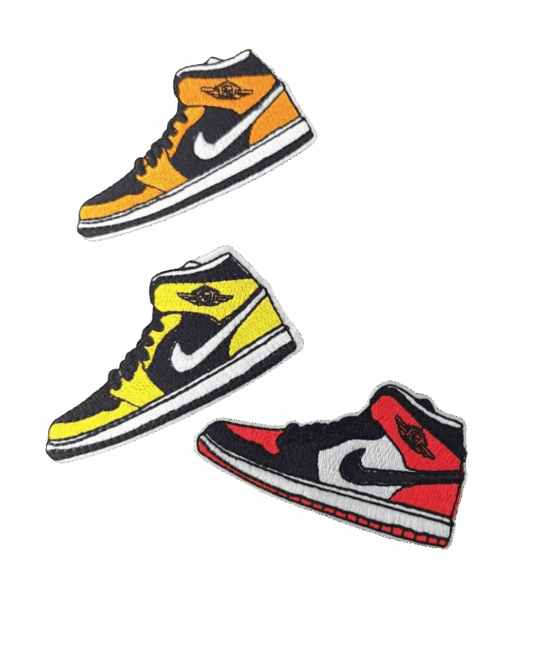 1s iron on sneaker patches