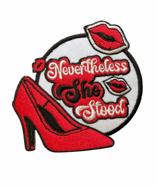 Nevertheless she stood iron on embroidery patches