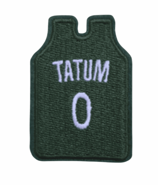 Tatum jersey iron on sport patches