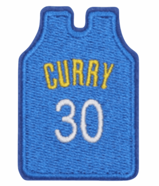 Curry jersey iron on sport patches