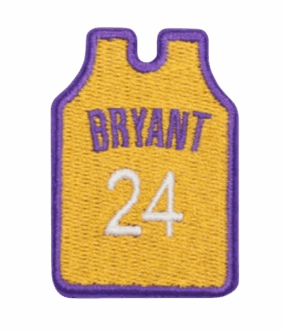 Bryant jersey iron on sport patches