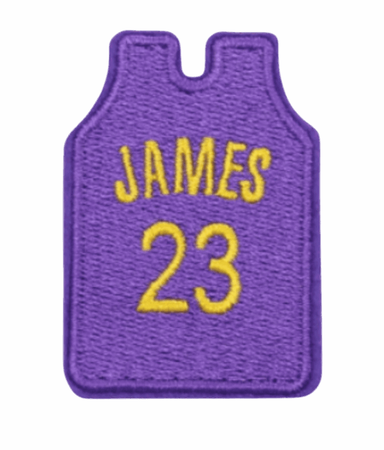James jersey iron on sport patches