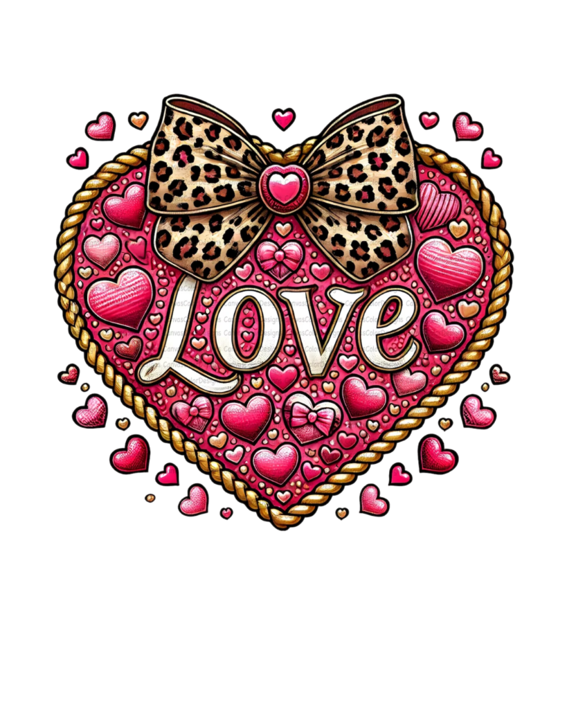 Love heart heat transfers 24 - Image 2