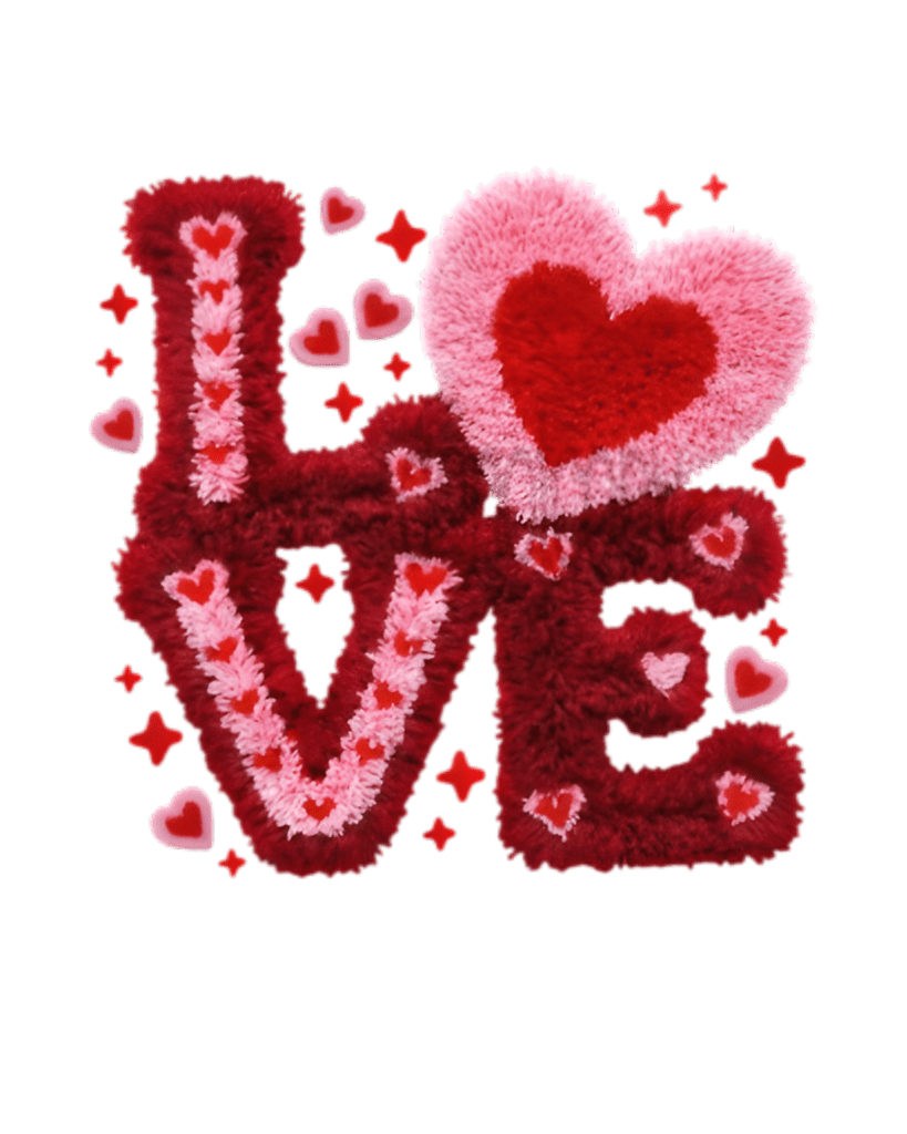 Love heart valentine transfers - Image 2
