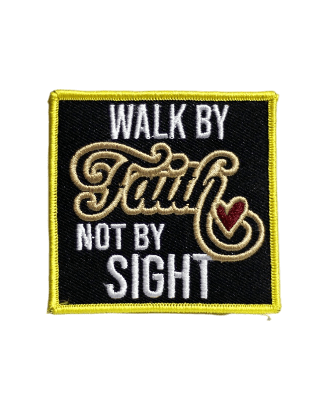 Walk by faith not by sight christian patches