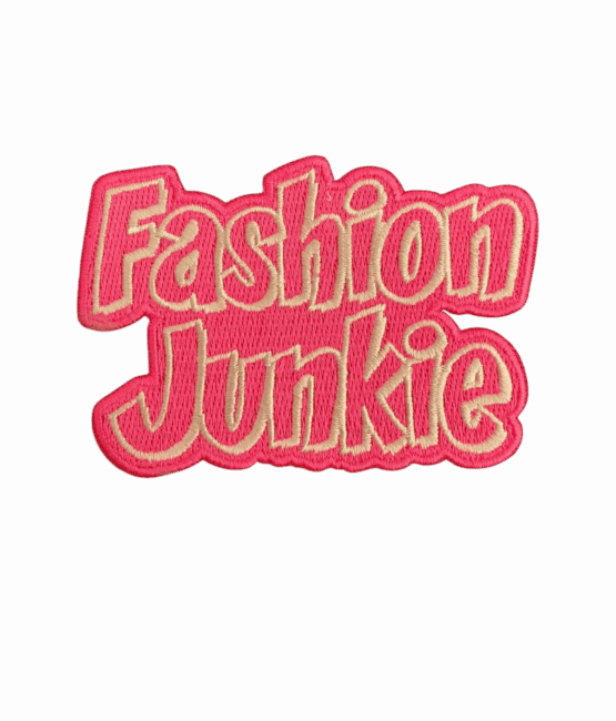 Fashion junkie iron on patches