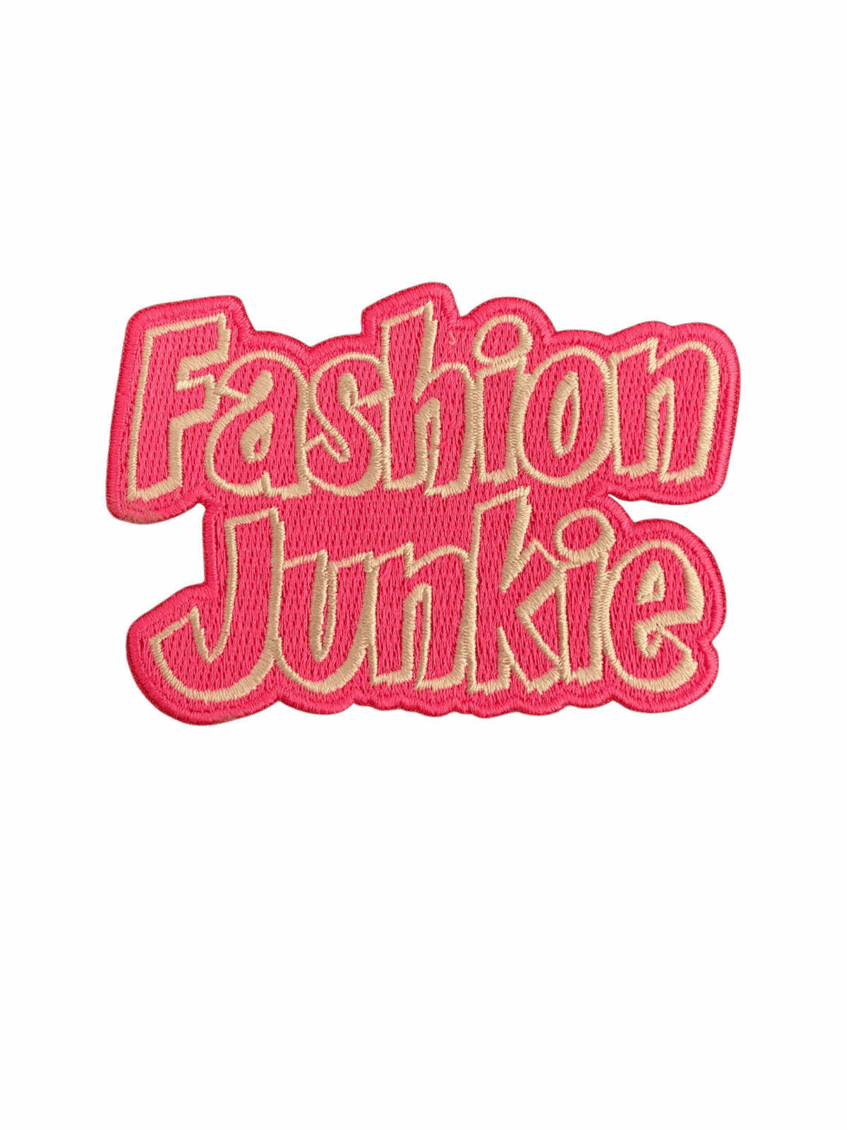 Fashion junkie iron on patches