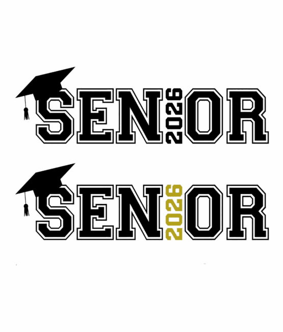 Senior 2026 graduation iron on heat transfers 10