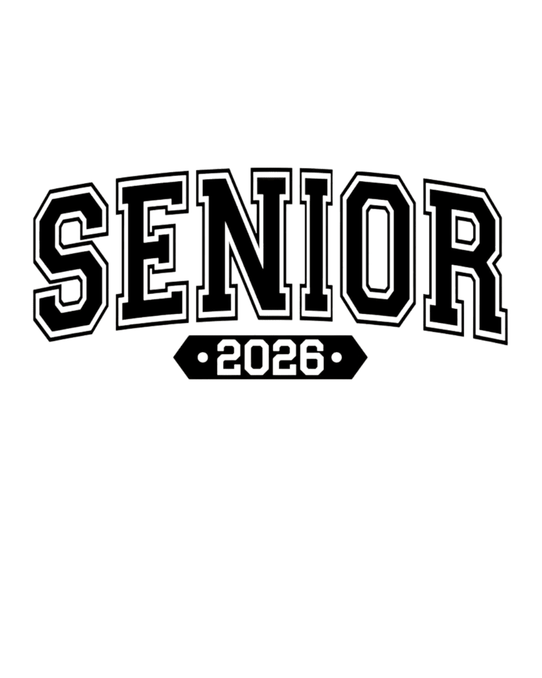 Senior 2026 graduation iron on heat transfers 4