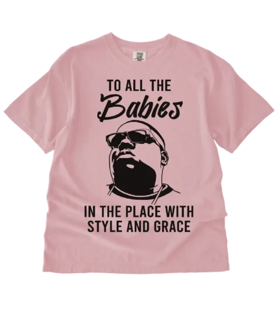 Biggie style and grace hiphop iron on heat transfers